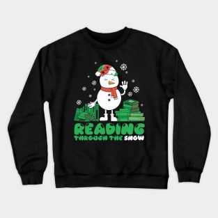 Reading through the Snow Crewneck Sweatshirt